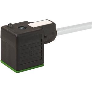 Konfektioniertes Sensor-Aktor-Kabel - Ventilstecker MSUD Bauform A offenes Leitungsende 3 x 0,75 SCHW 10m - 7000-18021-6161000