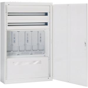 Zähler-Komplettschrank - Zählerverteiler Aufputz Vorarlberg AP-3ZP/2NZR SK I 61005 Türschloss - ZW312W-V