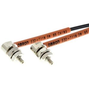 Lichtleitersensor / Lichtleiterverstärker - Fotoelektrischer Lichtleitersensor Einweglichtschranke M4 rad 2m Kabel - E32 1512M