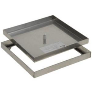 Zugdoseneinsatz für Unterflurmontage - Blinddeckelsatz für Steinboden Edelstahl - 8452202