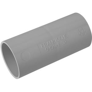 Muffe für Installationsrohre - Kunststoff Steckmuffe 16 hellgrau - 22251016