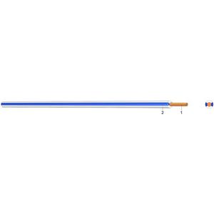 Aderleitung Feindrähtig - PVC Aderleitung Yf 2,5 blau/weiß Eca 100m Bund - YF   2,5  BL/WS