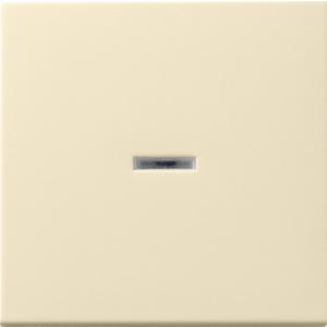 Abdeckung für Schalter, Taster, Dimmer, Jalousie - Wippe Tastschalter Kontrollfenster System 55 cremeweiß - 091401