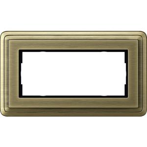 Abdeckrahmen - 2-fach Abdeckrahmen ohne Mittelsteg für ClassiX Bronze - 1002621