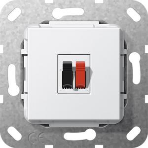 Kommunikationstechnik - Lautsprecher Anschluss 1-fach Einsatz für System 55 reinweiß - 569203