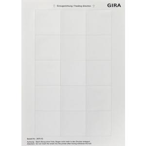 Bezeichnungsmaterial für Installationsschalterprogramme - Beschriftungsbögen im DIN A4-Format 51 x 51mm reinweiß - 287002