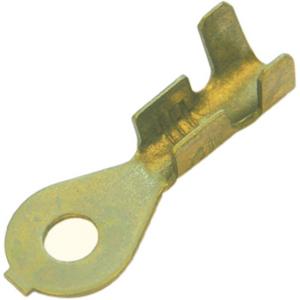 Quetschkabelschuh für Cu-Leiter - Ringkabelschuh blank 0,5 - 1,0 mm² M3 Messing - 280120