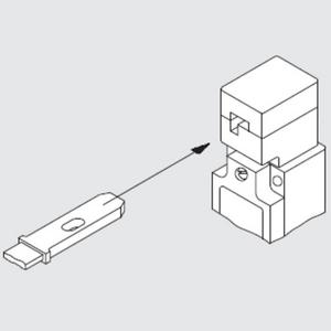 Betätiger für Positionsschalter mit getrenntem Betätiger - Betätiger gerade für die Serien NZ.VZ und TZ - 016849