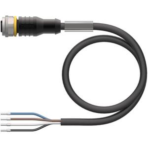 Konfektioniertes Sensor-Aktor-Kabel - PUR - Anschlussleitung M12x1 gerade 4-polig 2m - T-66 25503