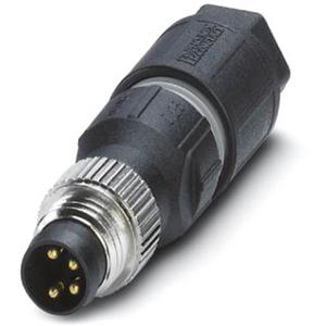 Rundsteckverbinder (Industriesteckverbinder) - Sensor-/Aktor-Stecker gerade 4-polig QUICKON-ONE M8 A-kodiert - 1441037