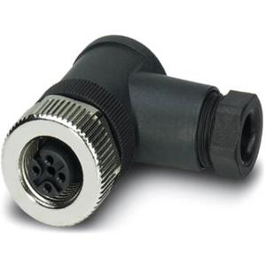 Rundsteckverbinder (Industriesteckverbinder) - Sensor-/Aktor-Buchse gewinkelt 4-polig Schraubanschluss M12 A-kodiert - 1681143