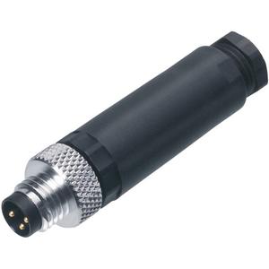Konfektioniertes Sensor-Aktor-Kabel - Kabelstecker M8 gerade Bauform 3-polig konfektionierbar - 183715