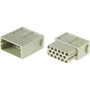 Kontakteinsatz für Industriesteckverbinder - Han Modular® DDD-Modul Buchseneinsatz 17pol 160V / 10A Crimpanschluss - 09140173101