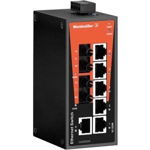 Netzwerk Switch - 8 Port Netzwerk Switch 6xRJ45 2xST - 1240930000