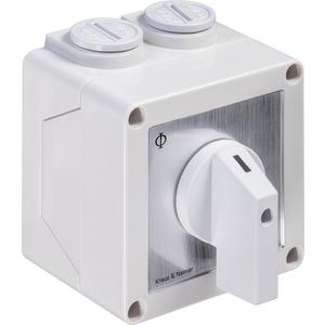 Voltmeterumschalter - Umschalter 1-polig mit 0-Stellung 60° Schaltwinkel AP-Gehäuse IP42 - 70005194