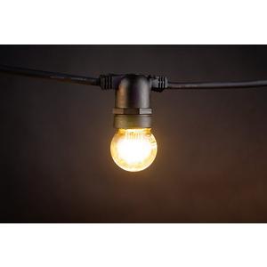 LED Globe Lampen - LED Deco Golf Ball 2 E27 9 LED klar warm weiß - 015-218