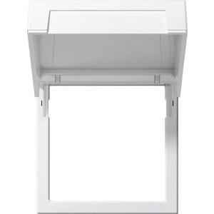 Kommunikationstechnik - Montagerahmen mit Klappdeckel für System 55 reinweiß glänzend - 265803