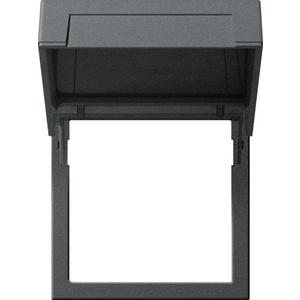 Kommunikationstechnik - Montagerahmen mit Klappdeckel für System 55 reinweiß anthrazit - 265828