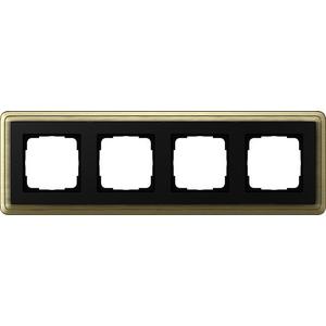 Abdeckrahmen - 4-fach Abdeckrahmen für ClassiX Bronze schwarz - 0214622