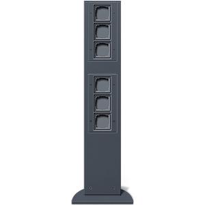 Energiesäule - Energiesäule 769 mm mit 6 Leereinheit anthrazit - 135128