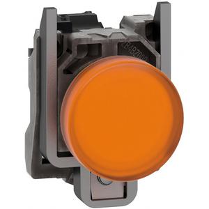 Leuchtmelder, Komplettgerät - Leuchtmelder Harmony XB4 Metall 22mm orange universelle LED glatte Kalotte 24V - XB4BVB5