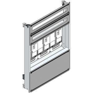 Zählerfeld - Einsatz für Zählerverteiler (Niederösterreich) TN-Netz 3 Zählerplätze H 1000mm - EMZV3-3C N/TN