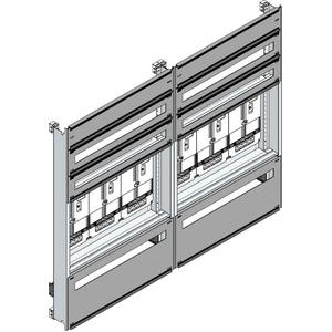 Zählerfeld - Einsatz für Zählerverteiler (Kärnten) TN-Netz 6 Zählerplätze H 1150mm - EMZV6-4F K/TN