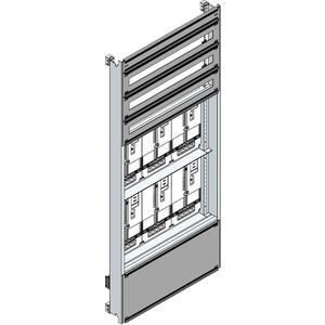 Zählerfeld - Einsatz für Zählerverteiler (Niederösterreich) TN-Netz 6 Zählerplätze H 1625mm - EMZV6-6C N/TN