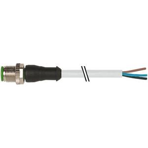 Konfektioniertes Sensor-Aktor-Kabel - M12 Stecker gerade mit freiem Leitungsende PVC 4x0,34 grau 3m - 7000-12021-2140300
