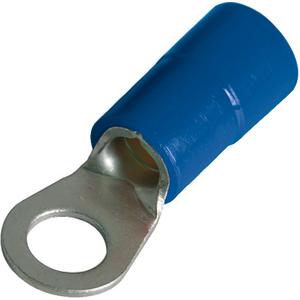 Quetschkabelschuh für Cu-Leiter - Ringkabelschuh isoliert 16 mm² M12 Nylon blau - 260920