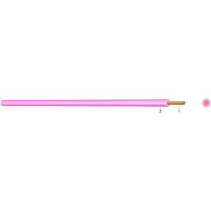 Aderleitung Feindrähtig - PVC Aderleitung 0,75 mm² rosa 250m Spule - 4510082S