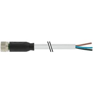 Konfektioniertes Sensor-Aktor-Kabel - M8 Buchse gerade mit offenem Leitungsende 3 x 0,25 grau 3 m - 7000-08041-2100300