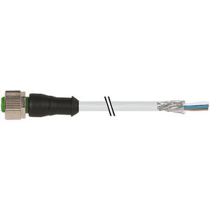 Konfektioniertes Sensor-Aktor-Kabel - M12 Buchse gerade geschirmt offenes Leitungsende PUR-JB 5x0,34 gr 10m - 7000-13221-3491000