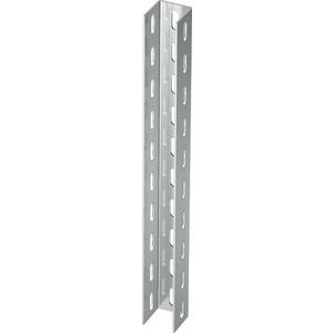 Stiel/Profilschiene - U-Stiel 3-seitig gelocht 50x50x3000 VA 1.4301 - 6341152