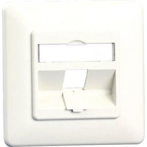 Kommunikationsanschlussdose Kupfer - Modul Anschlussdose UP 1 Port unbestückt reinweiß - 1309141002-E