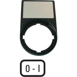 Schildträger für Befehlsgeräte - Träger + Schild 0-I - 218147