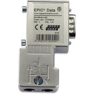 D-Sub-Steckverbinder - Epic Data Profibus Steckverb.mit 90° Kabelabgang und LED Diagnose - 21700530