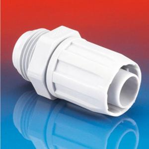 Kunststoff-Wellschlauch-Verschraubung - Schlauchverschraubung PP IP54 drehbares Anschl.gewinde AD 36 mm / M40 - NOR18080409025