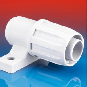 Kunststoff-Wellschlauch-Verschraubung - Schlauchverschraubung PP IP54 drehbarer Befestigungsflansch AD 14 mm - NOR18130149050