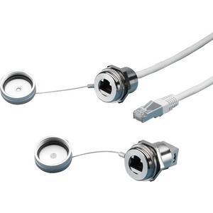 PC-Kabel - Schnittstellen-Verlängerung mit Wandanschluss RJ 45 Bauform A Länge 0, - 2482700