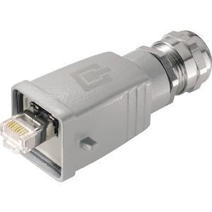 Modularer Steckverbinder (Industriesteckverbinder) - Industrial Ethernet HDC Steckverbinder in Metall inkl RJ45-Einsatz - 1963110000