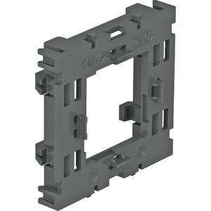 Einbaudose für Geräteeinbaukanal - Montageträger für Modul 45 offene Ausführung 71x76x21 PA eisengrau - 6288572