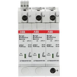 Überspannungsableiter für Energietechnik/Stromversorgung - OVR T2 3L 40-275 P TS QS SPD Typ 2 für 230/400V TN-C - 2CTB803873R2500