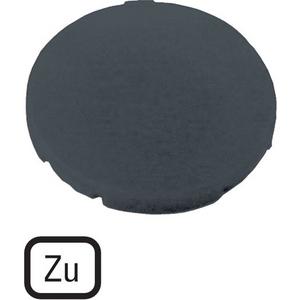 Tastenplatte für Befehls- und Meldegeräte - Tastenplatte flach schwarz ZU - 218184