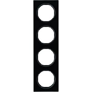 Abdeckrahmen - Rahmen Berker R.3 Glas schwarz - 10142216