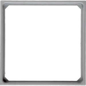 Übergangsadapter für Installationsschalterprogramme - Adapterring für Zentralstück 50 x 50 mm Berker B.7 alu matt - 11091414