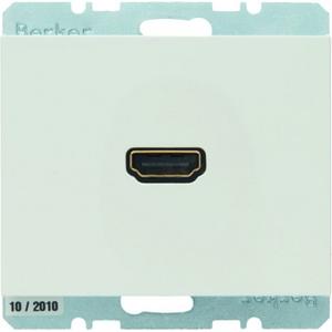 Kommunikationstechnik - High Definition Steckdose Berker K.1 polarweiß glänzend - 3315427009