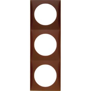 Abdeckrahmen - Rahmen 3fach Integro Flow schwarz glänzend - 918192510