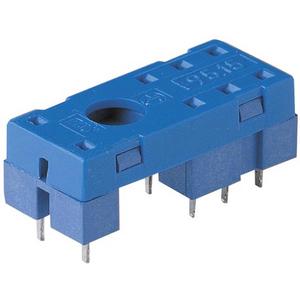 Relaissockel - Relais / PCB Sockel Relaistyp 40.51 / 40.52 / 40.61 blau Serie 95 - 95.15.2