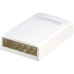 Aufputzgehäuse - Aufputzdose Mini-Com 4-Port (LxBxH) 114,3x73,6x27,0 mm arktisweiß - CBX4AW-AY